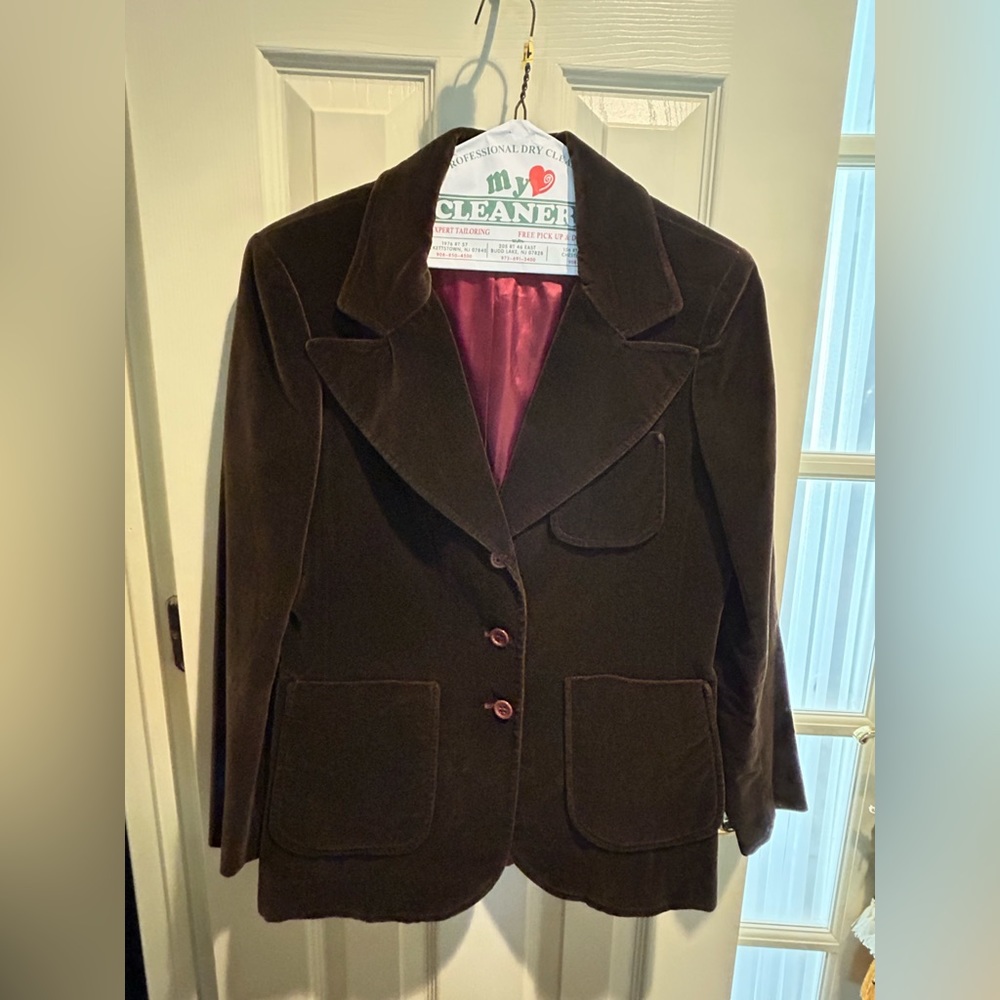 Vintage 1970’s Mark Hober Brown Velvet Jacket